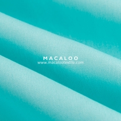 Solid color Teal 100 combed woven cotton twill fabric