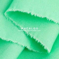 In stock mint 100 organic woven cotton twill fabric