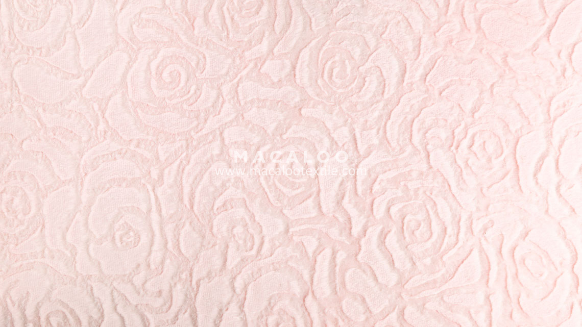 Soft floral embossed minky plush fabric