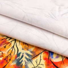 Certified custom digital printing cotton lycra fabric wholesale