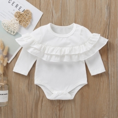 China manufacturer super soft solid 100% cotton muslin baby romper