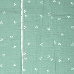 Lightweight soft comfortable custom screen printing organic muslin cotton gauze fabric for baby